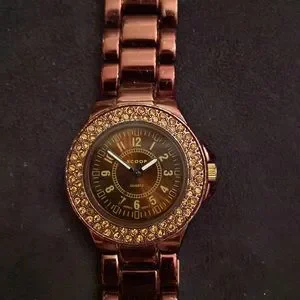 Scoop bronze with rhinestones watch! Pre-loved! Scoop Wristwatches for sale - eBay main image 4